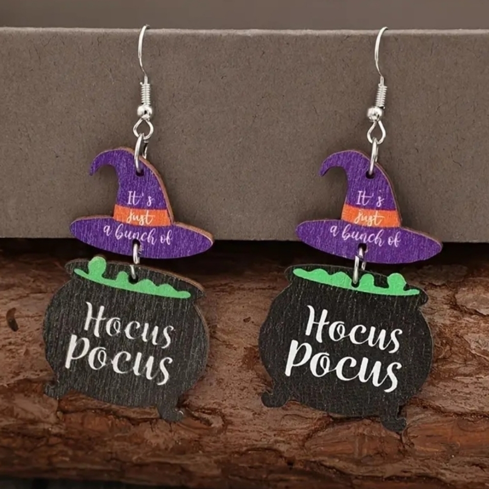 IT'S JUST A BUNCH OF HOCUS POCUS PIERCED EARRINGS.  BRAND NEW!